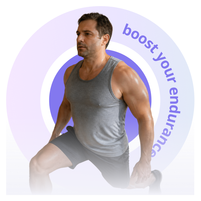 FitMe calisthenics trainer demonstrating a lunge exercise